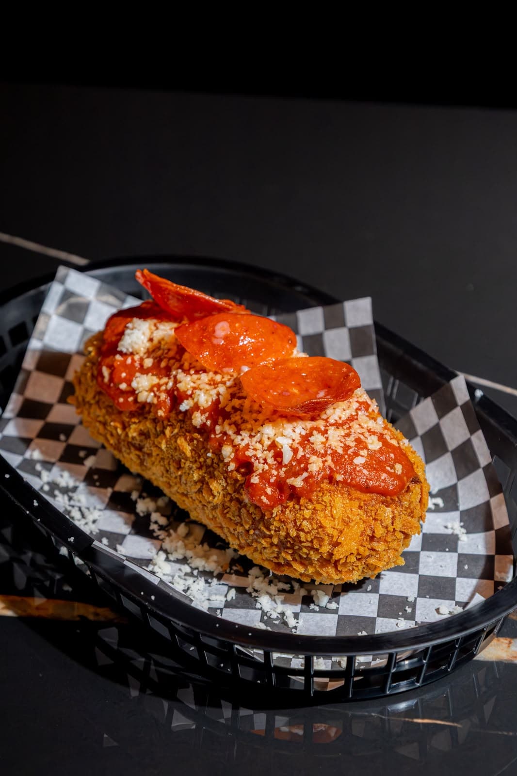 Chunky Pizza con pepperoni, marinara y mozzarella